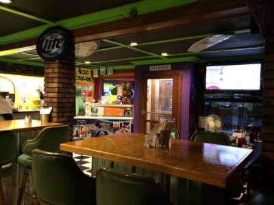 NEDS dining tables. North End Deli and Spirits dining tables.